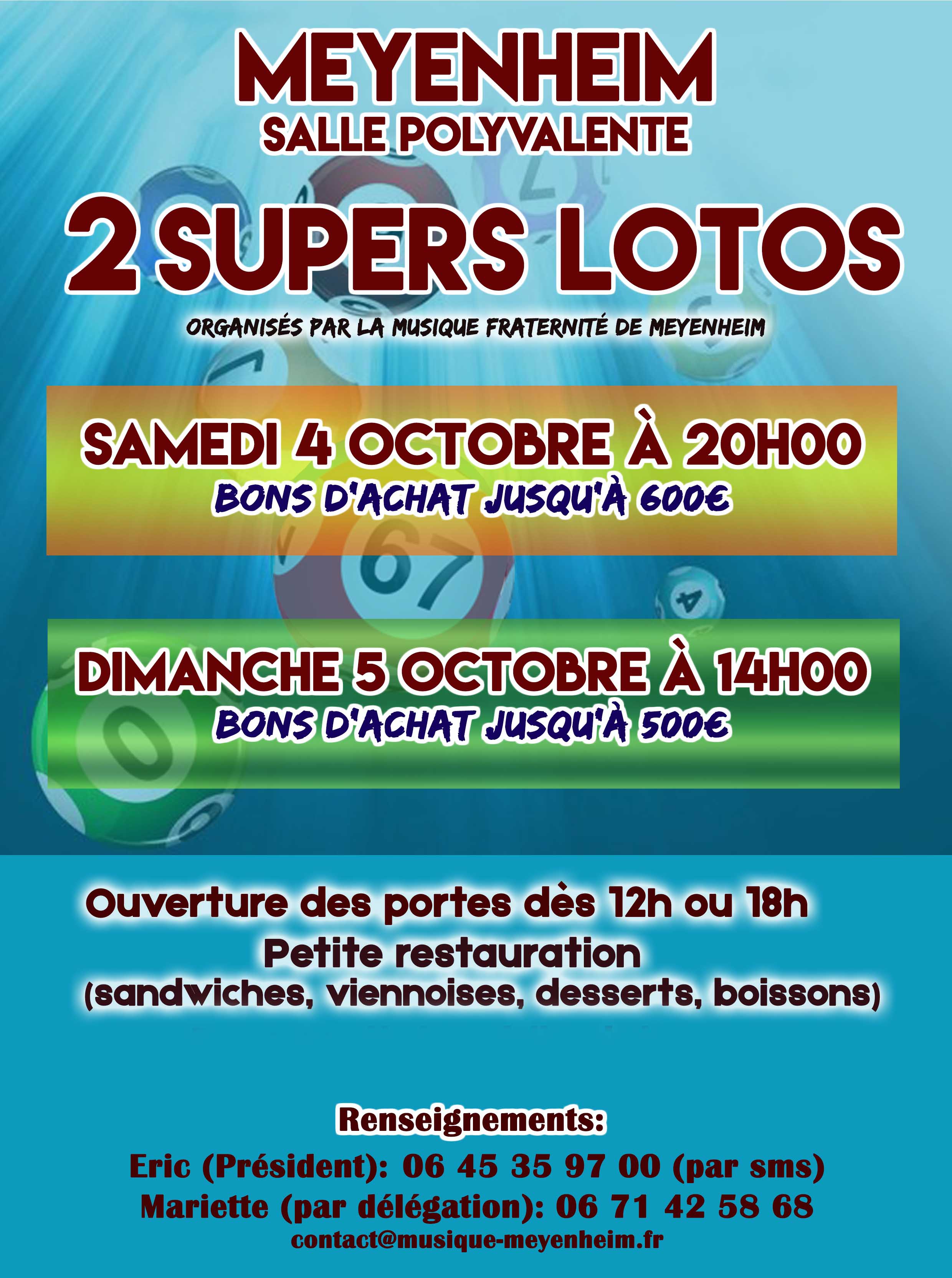 Affiche loto 2025 octobre